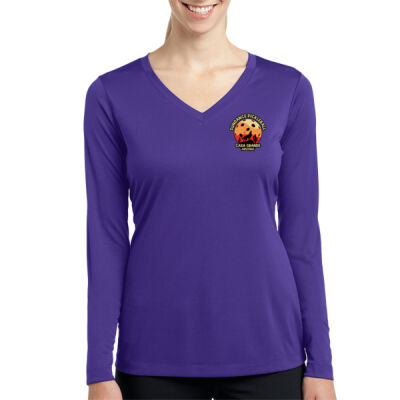 Sundance Pickleball - Women's Long Sleeve PosiCharge ® Competitor V Neck Tee Thumbnail