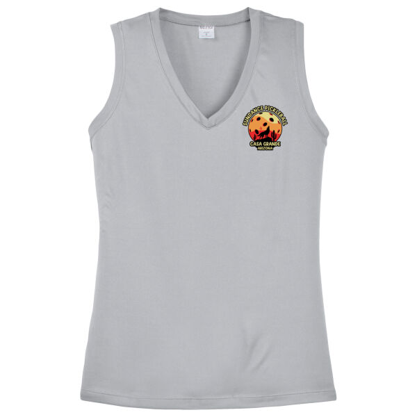 Sundance Pickleball - Women's Sleeveless PosiCharge ® Competitor V Neck Tee Thumbnail