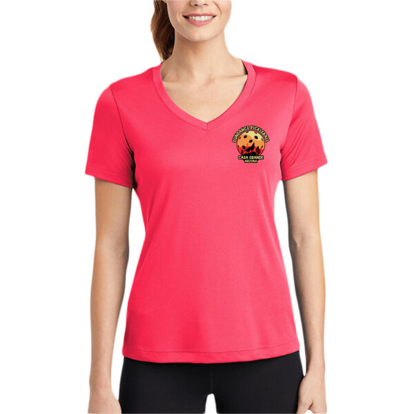 Sundance Pickleball - Women's PosiCharge ® Competitor V Neck Tee Thumbnail